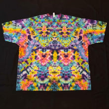 Load image into Gallery viewer, 3XL. Tie dye shirt. Psychedelic profile tee.
