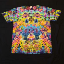 Load image into Gallery viewer, Large. Tie dye shirt. Psychedelic profile tee.
