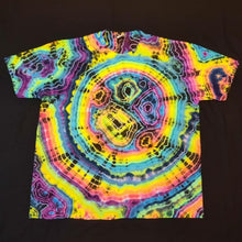 Load image into Gallery viewer, 2XL. Tie dye shirt. Dark rainbow geode tee.
