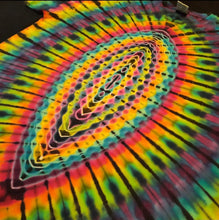 Load image into Gallery viewer, XL. Tie dye shirt. Dark rainbow third eye tee.
