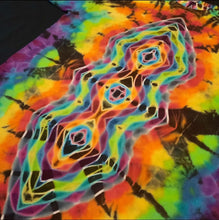 Load image into Gallery viewer, Small. Tie dye shirt. Diamond fusion with spine tee.
