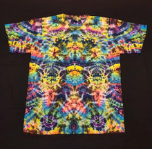 Load image into Gallery viewer, XL. Tie dye shirt. Psychedelic profile tee.
