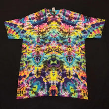 Load image into Gallery viewer, Large. Tie dye shirt. Psychedelic profile tee.

