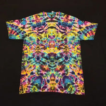 Load image into Gallery viewer, Large. Tie dye shirt. Psychedelic profile tee.
