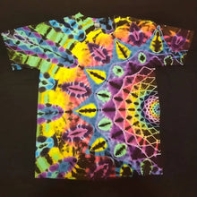 Load image into Gallery viewer, Large. Tie dye shirt. Dark rainbow side mandala tee.
