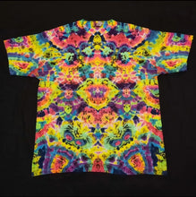 Load image into Gallery viewer, 2XL. Tie dye shirt. Psychedelic profile tee.
