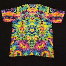 Load image into Gallery viewer, XL. Tie dye shirt. Psychedelic profile tee.
