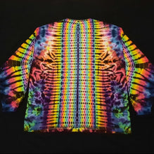Load image into Gallery viewer, 2XL. Tie dye long sleeve. Mandala/spine combo with diamond sleeves.
