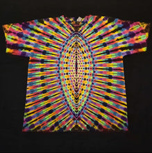 Load image into Gallery viewer, 2XL. Tie dye shirt. High contrast third eye tee.
