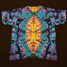 Load image into Gallery viewer, 2XL. Tie dye shirt. Diamond fusion with spine tee.
