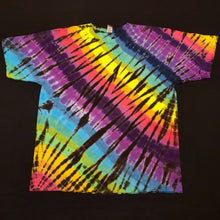 Load image into Gallery viewer, 2XL. Tie dye shirt. Rainbow stripes tee.
