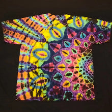 Load image into Gallery viewer, 3XL. Tie dye shirt. Dark rainbow side mandala tee.
