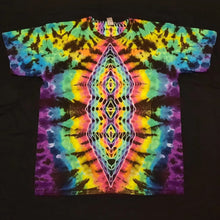 Load image into Gallery viewer, XL. Tie dye shirt. Diamond fusion with spine tee.
