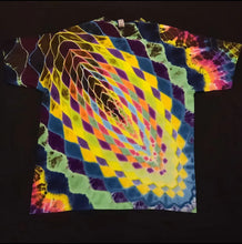 Load image into Gallery viewer, 2XL. Tie dye shirt. Neon nebula tee.
