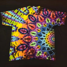 Load image into Gallery viewer, 2XL. Tie dye shirt. Dark rainbow side mandala tee.
