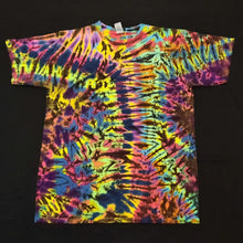 Load image into Gallery viewer, Medium. Tie dye shirt. High contrast scrunch tee.
