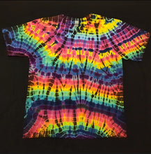 Load image into Gallery viewer, XL. Tie dye shirt. Rainbow slice tee.
