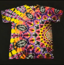Load image into Gallery viewer, Medium. Tie dye shirt. Side mandala tee.
