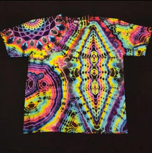 Load image into Gallery viewer, XL. Tie dye shirt. Mandala/diamond/geode combo tee.
