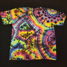 Load image into Gallery viewer, XL. Tie dye shirt. Mandala/diamond/geode combo tee.
