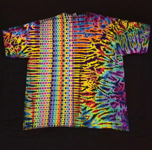 2XL. Honeycomb/scrunch combo tee.