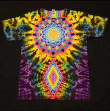 Load image into Gallery viewer, Large. Mandala/spine combo tee.
