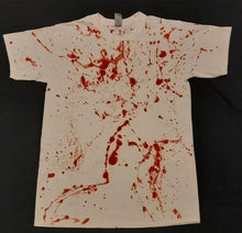 Load image into Gallery viewer, Medium. Redrum blood splatter tee.
