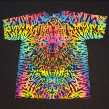 Load image into Gallery viewer, XL. Psychedelic scrunch tee.
