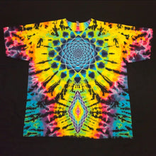 Load image into Gallery viewer, 2XL. Mandala/diamond combo with spine tee.

